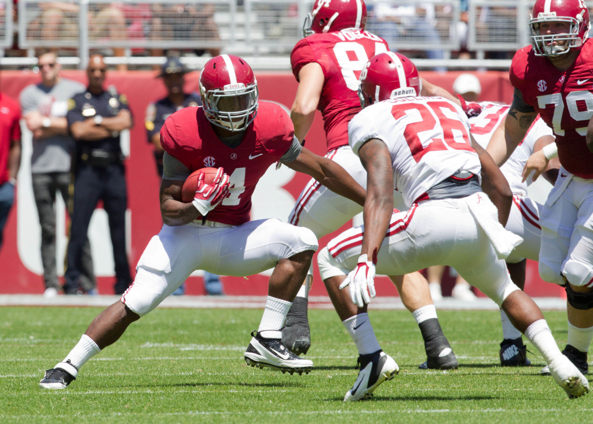 T.J. Yeldon during Alabama's 2014 A-Day game