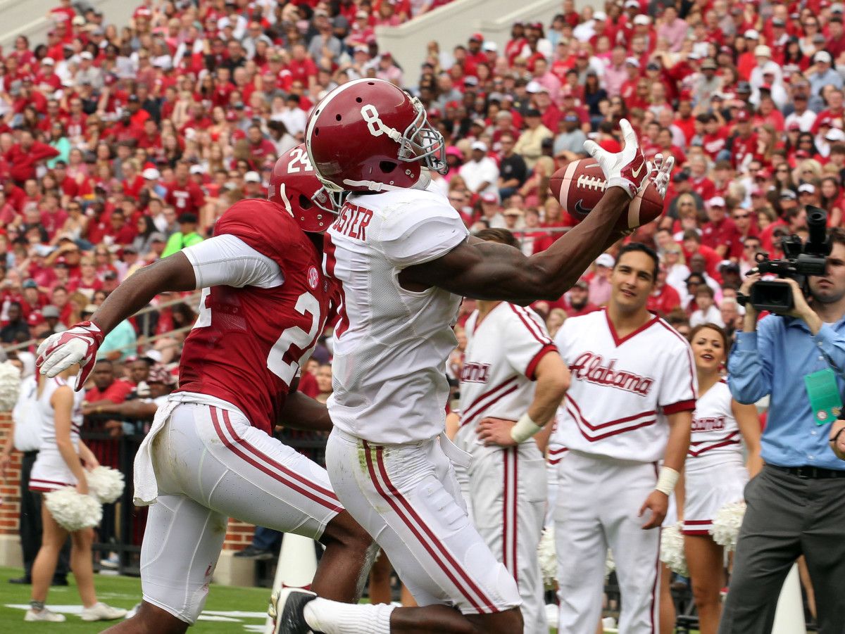 Robert Foster during Alabama's 2015 A-Day game