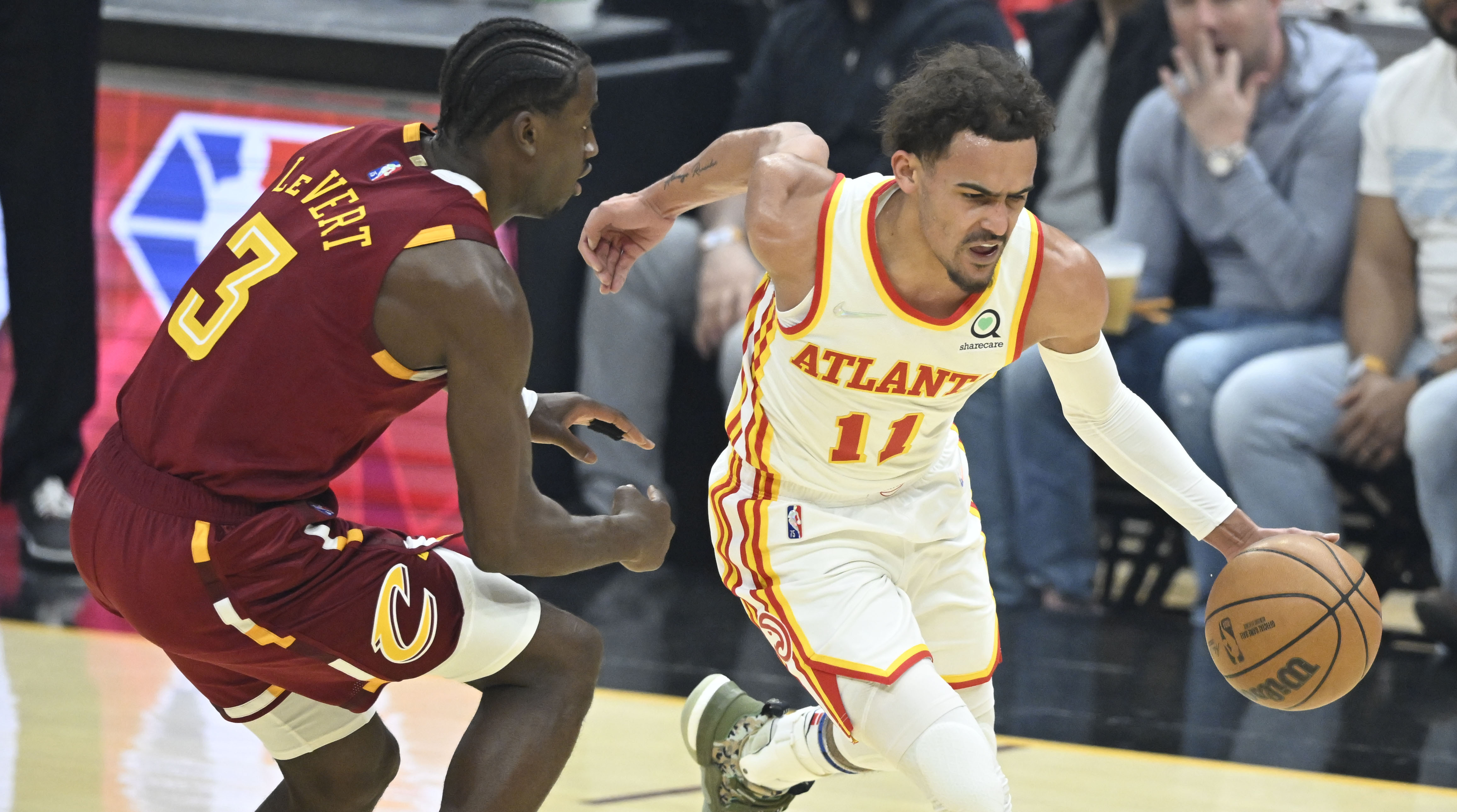 ESPN on X: Trae Young and the Hawks knock out the Cavs to clinch the No. 8  seed ❄️  / X