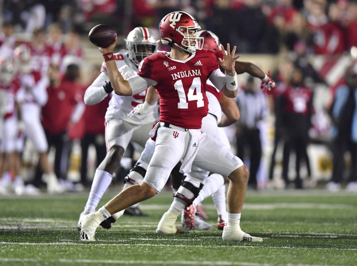 Jack Tuttle is in a battle for the starting quarterback job at Indiana. (USA TODAY Sports)