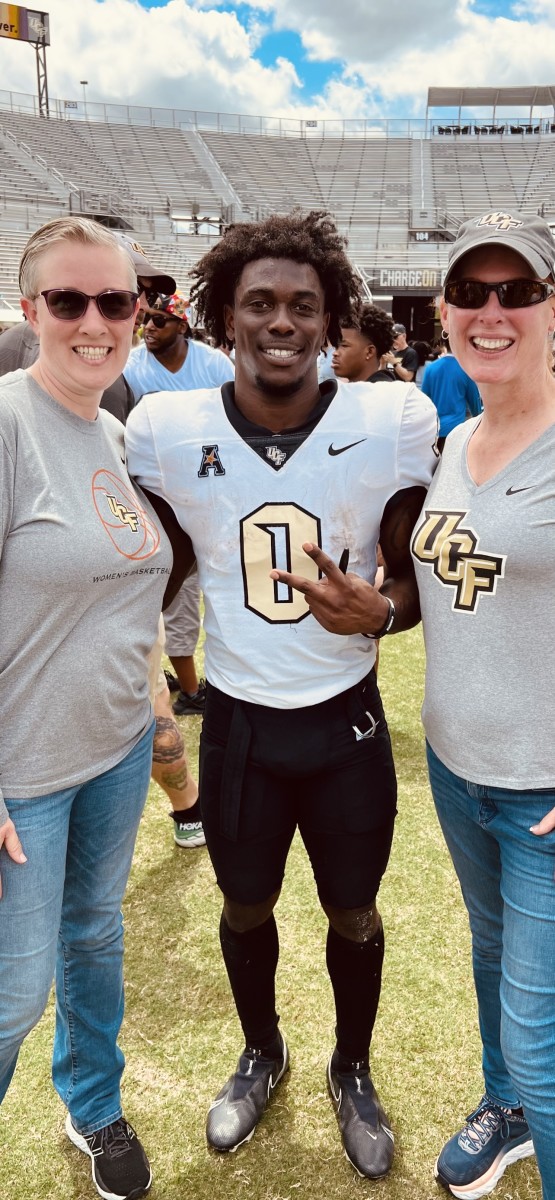 Johnny Richardson Laura Barbery UCF Spring Game