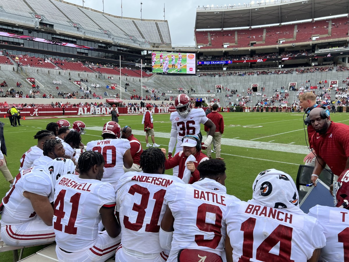 2022 Alabama A-Day, Pete Golding with first team defense