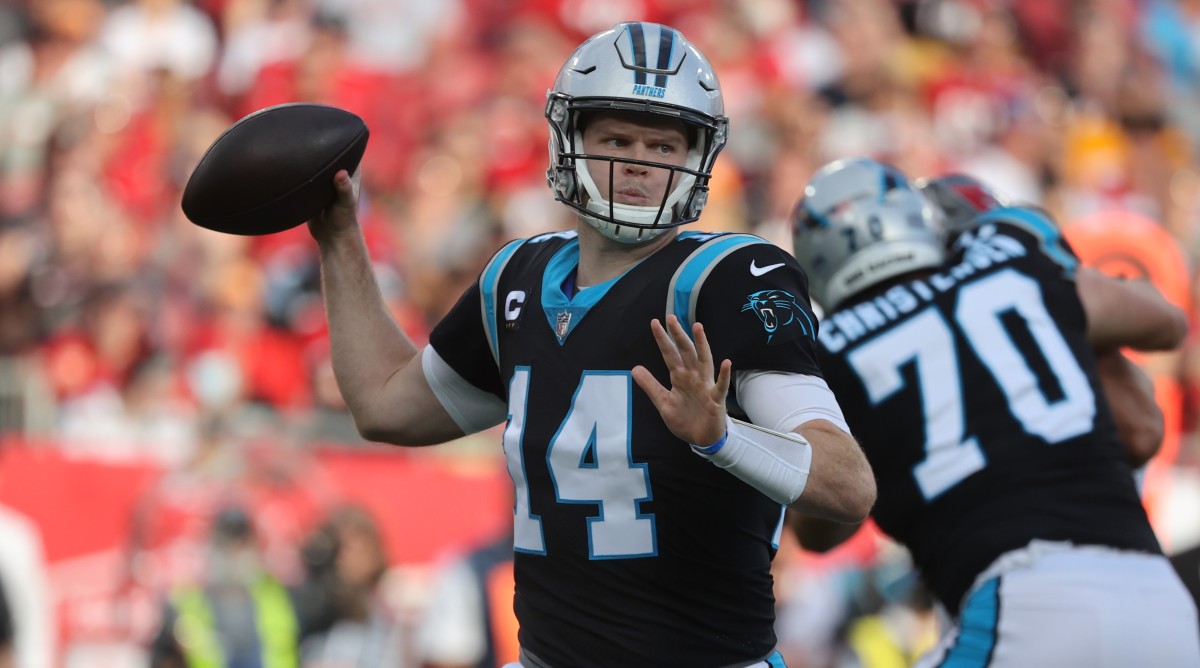 Panthers quarterback Sam Darnold signed a deal with the 49ers in free agency.