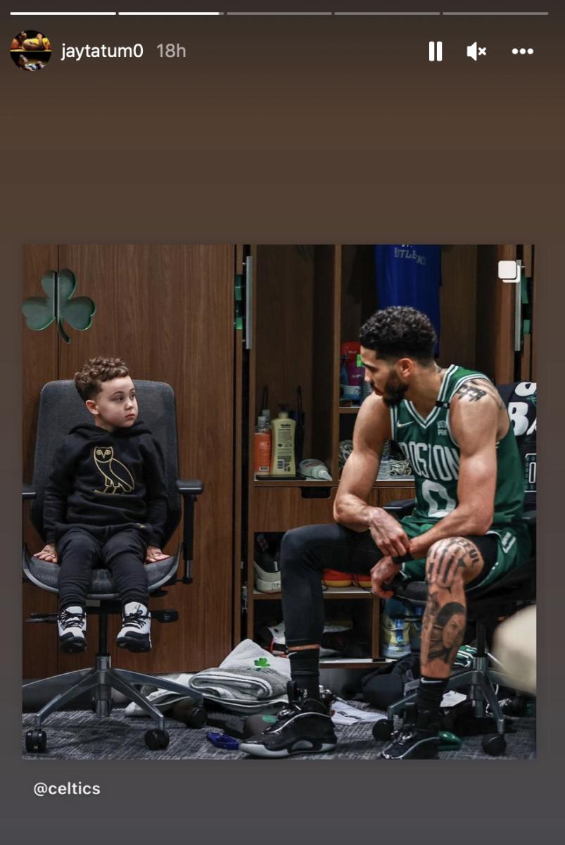 Jayson Tatum's Instagram story 