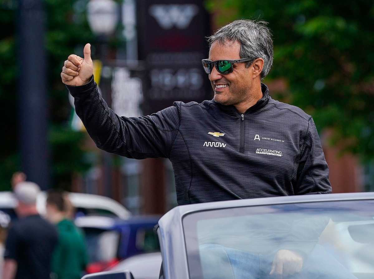 Juan Pablo Montoya isn't racing in the Indianapolis 500 this year, but he's still racing this weekend in the IMSA event at Laguna Seca. Photo: Grace Hollars/Indianapolis Star via Imagn Content Services, LLC