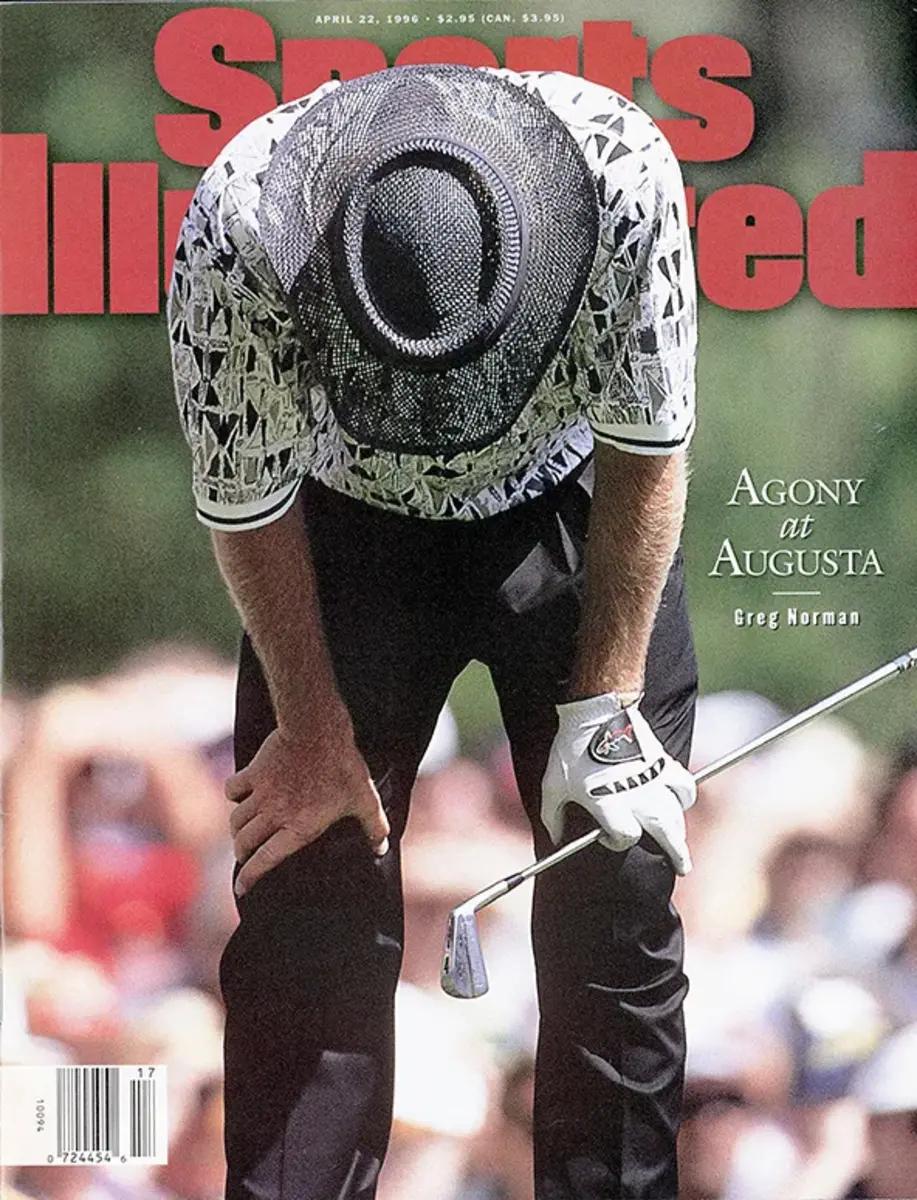 Greg Norman on the cover of Sports Illustrated in 1996
