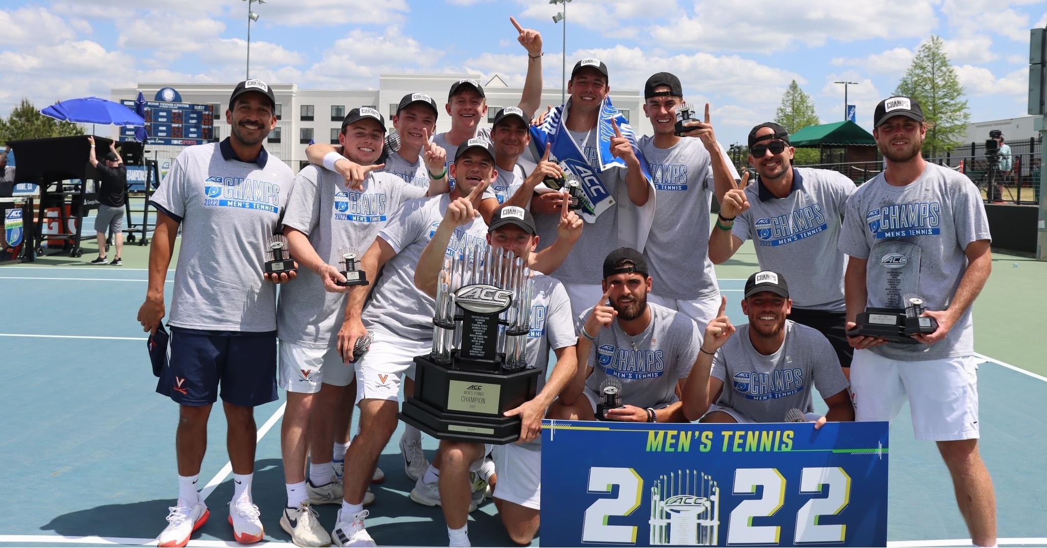 Virginia Men’s Tennis Beats North Carolina 4-3 to Win 14th ACC Championship