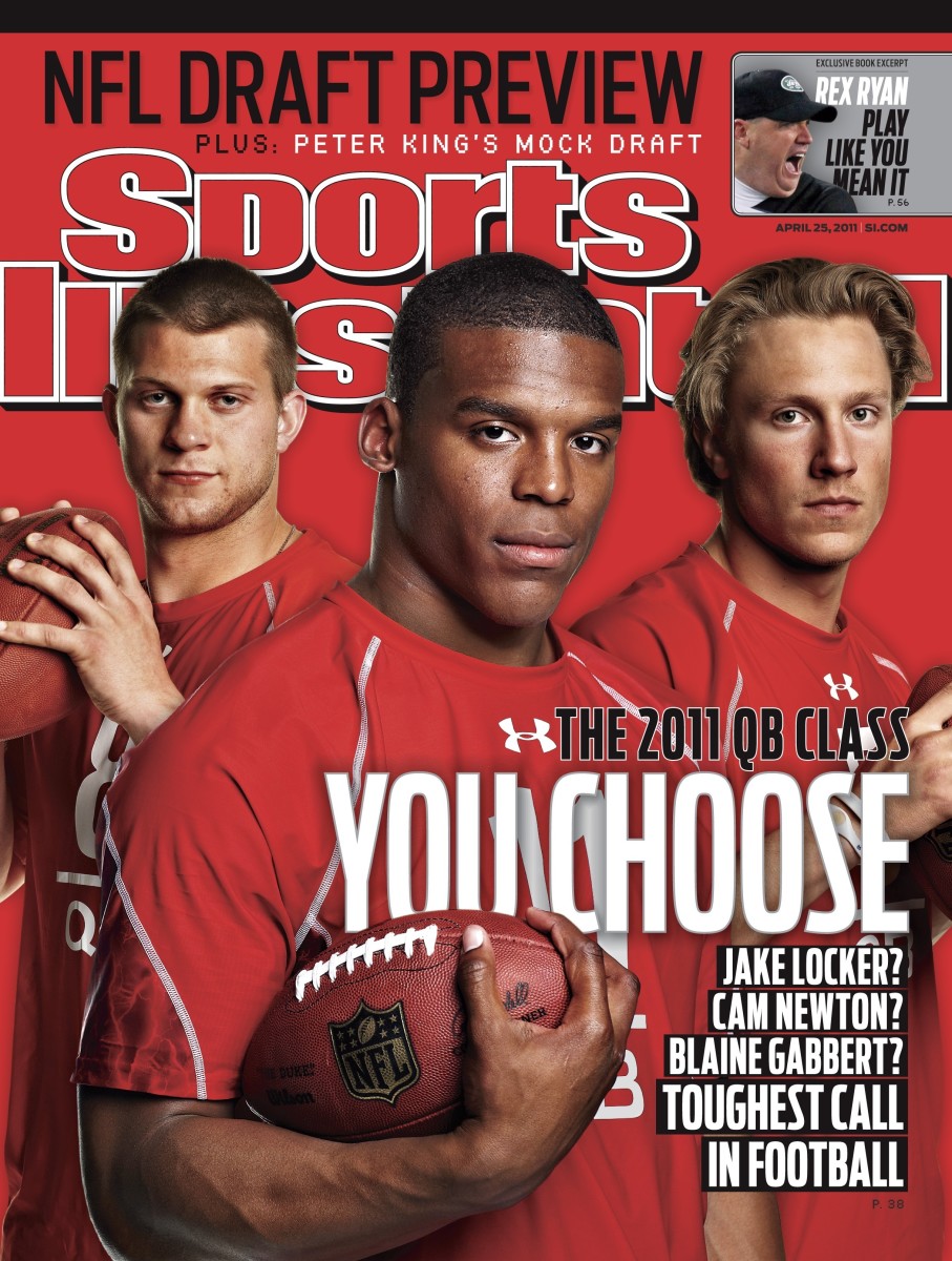 Cam Netwon, Jake Locker and Blaine Gabbert on the cover of Sports Illustrated
