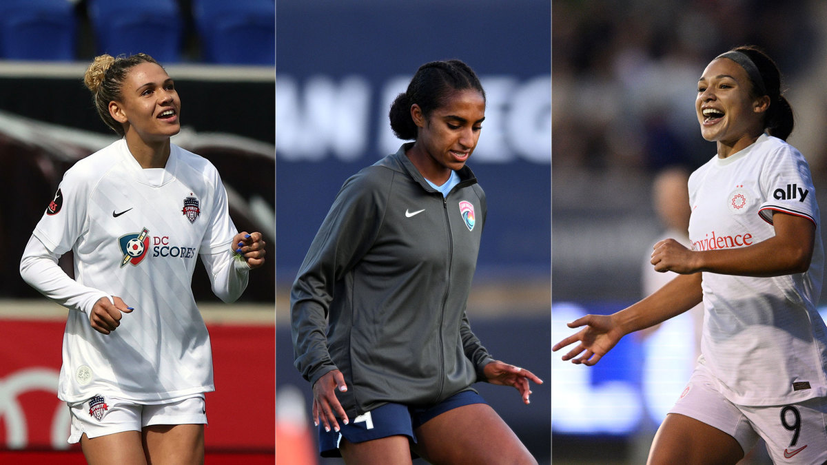 NWSL rising stars Trinity Rodman, Naomi Girma and Sophia Smith