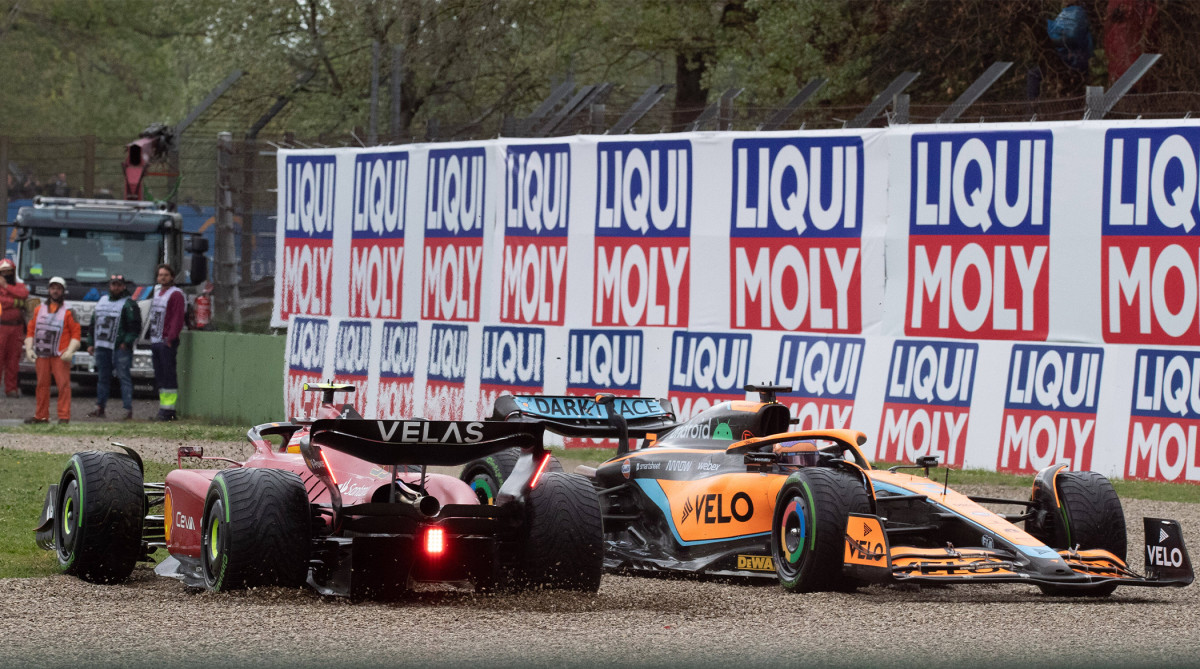 Carlos Sainz and Daniel Ricciardo, Imola 2022