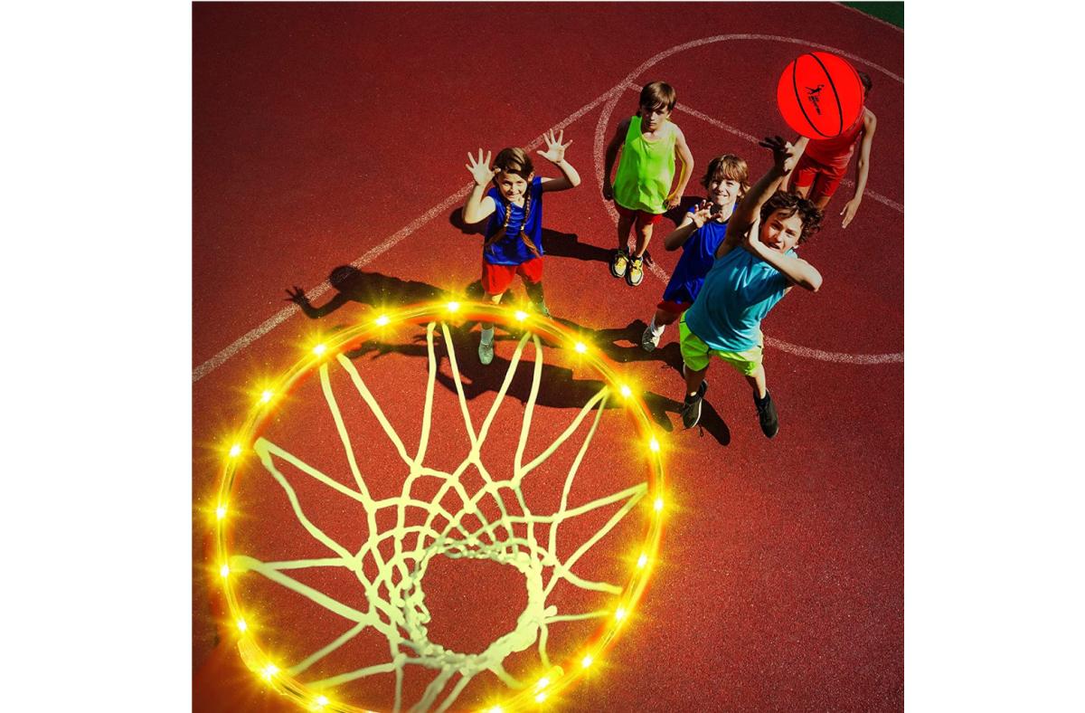 Two-Piece Light Up Basketball and Hoop Lights