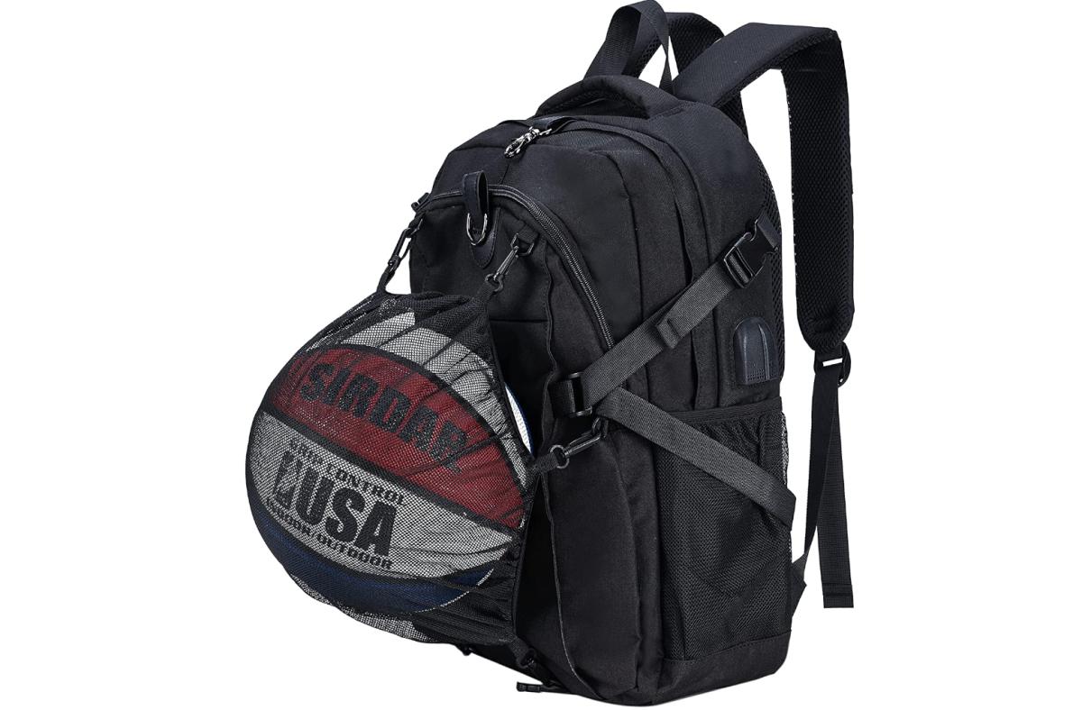 Basketball Backpack with USB Charging Port