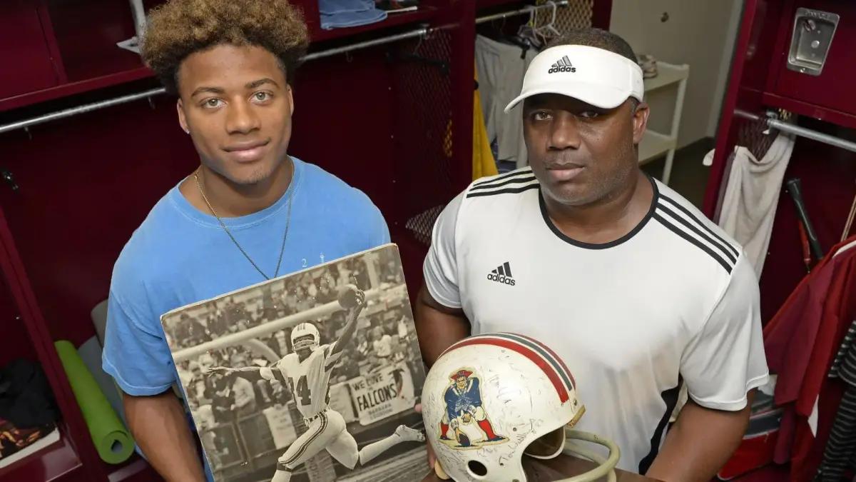 Derek Stingley Jr. (left) and Derek Stingley, Sr. (Right)