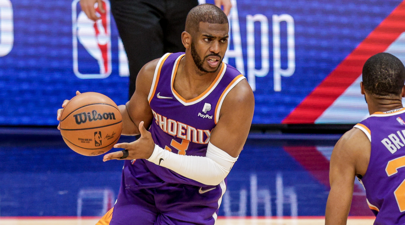 Chris Paul Phoenix Suns Unsigned 2021 NBA Playoffs Round 1 Shooting  Photograph
