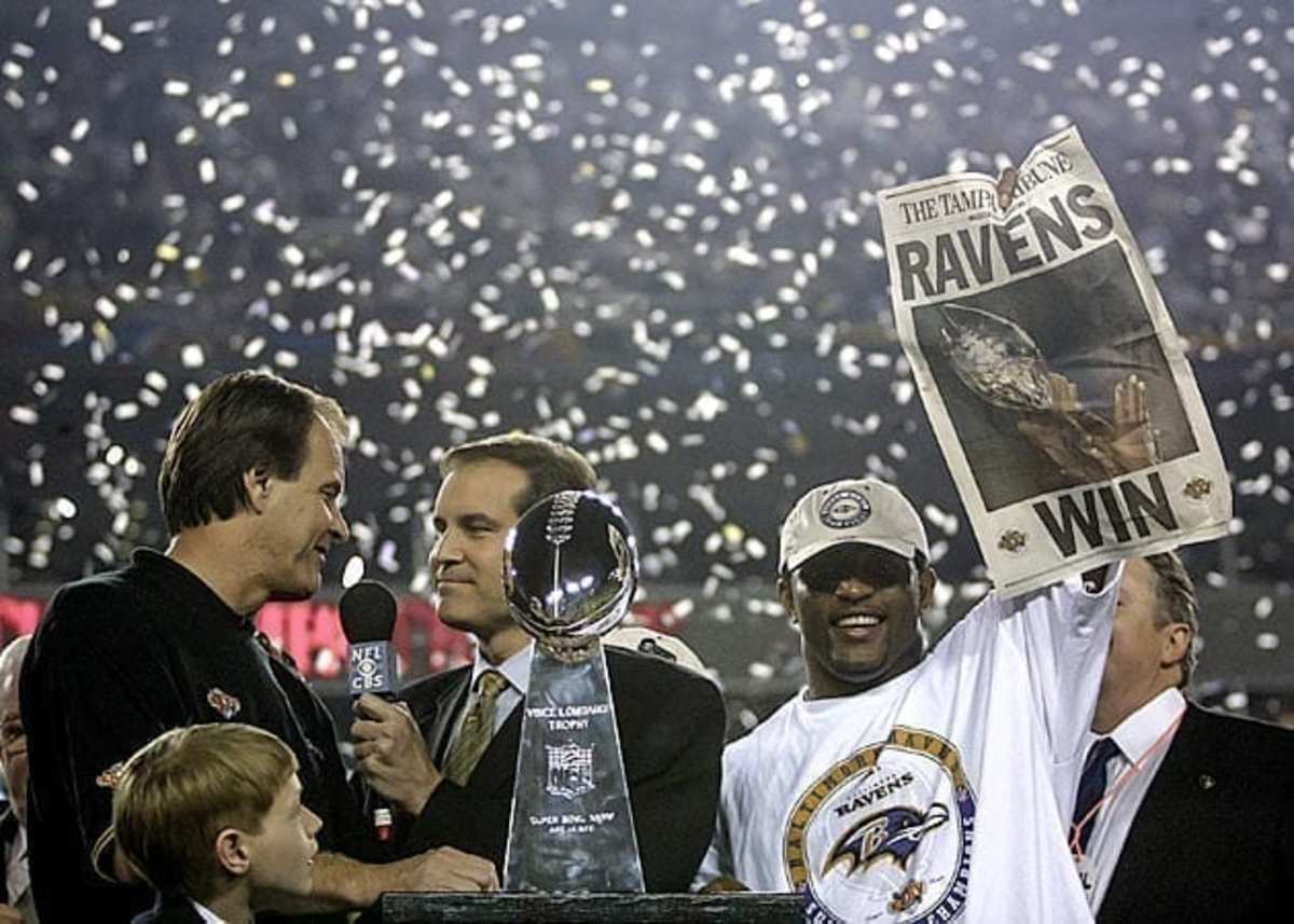 The Ravens captured Super Bowl XXXV with a victory over the Giants. 