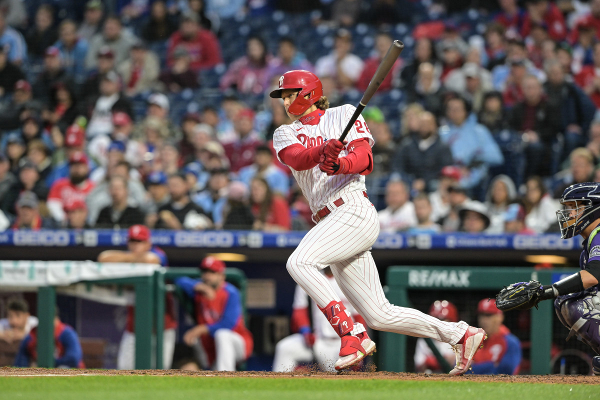 Is Alec Bohm's Hot Bat Pushing Rhys Hoskins out the Door Following the 2022  Season? - Sports Illustrated Inside The Phillies