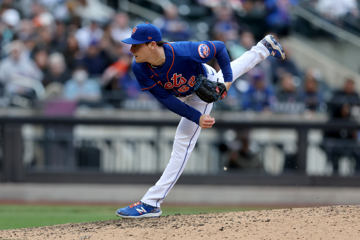 Relief pitcher Drew Smith is becoming an integral part of the Mets' bullpen this season.