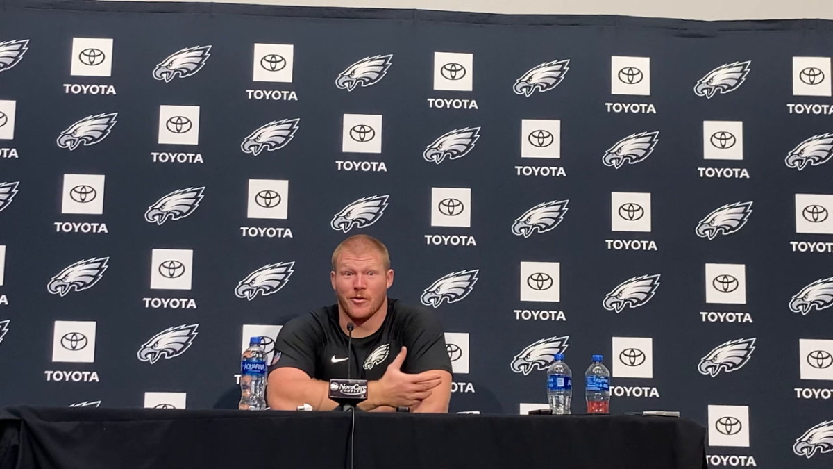 Cam Jurgens during Eagles rookie camp on May 6, 2022