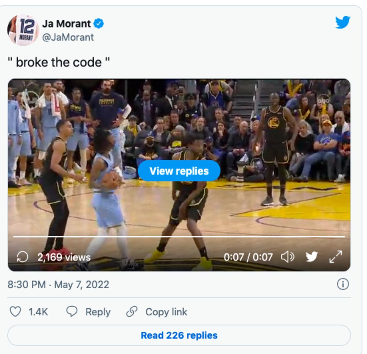 Ja Morant re-injures knee late in Grizzlies' blowout Game 3 loss