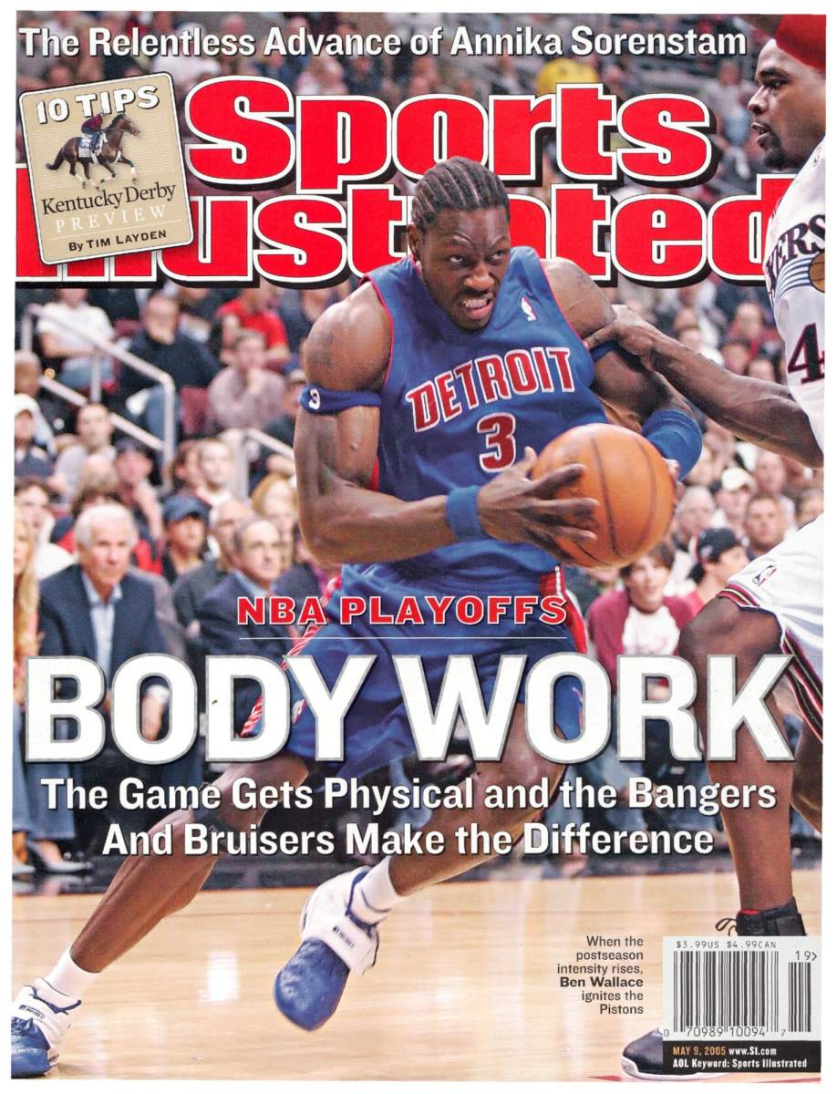 Ben Wallace on the cover of Sports Illustrated in 2005