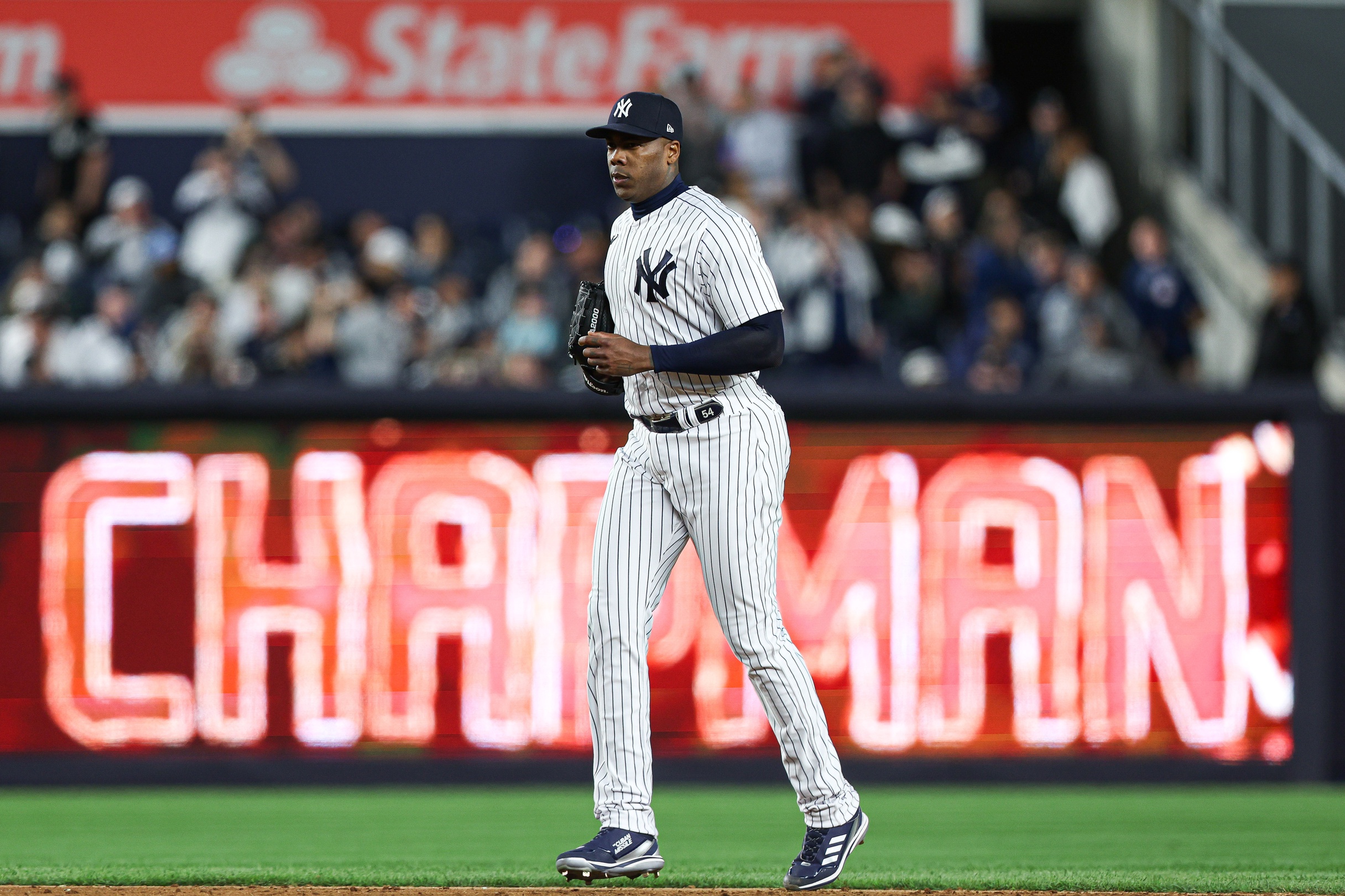 New York Yankees RP Aroldis Chapman Details Infection From Recent Tattoo -  Sports Illustrated NY Yankees News, Analysis and More