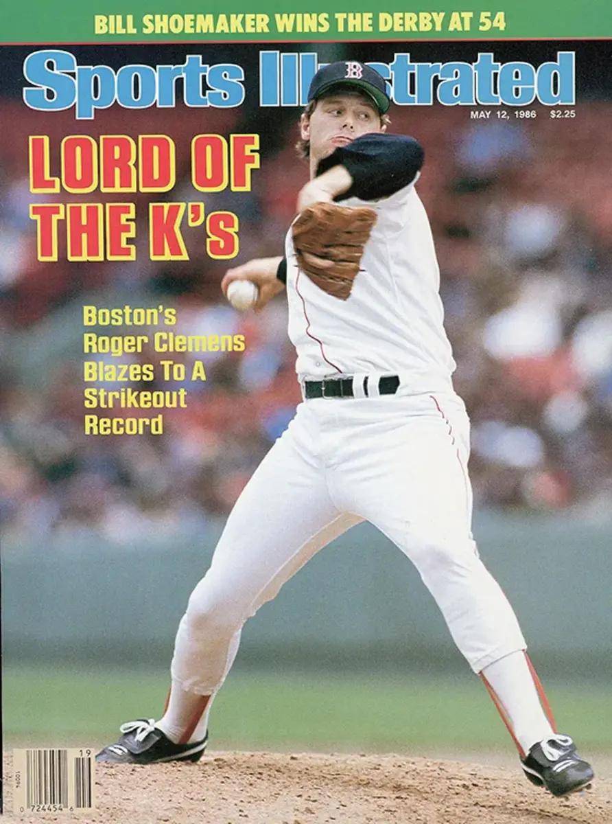 Roger Clemens on the cover of Sports Illustrated in 1986