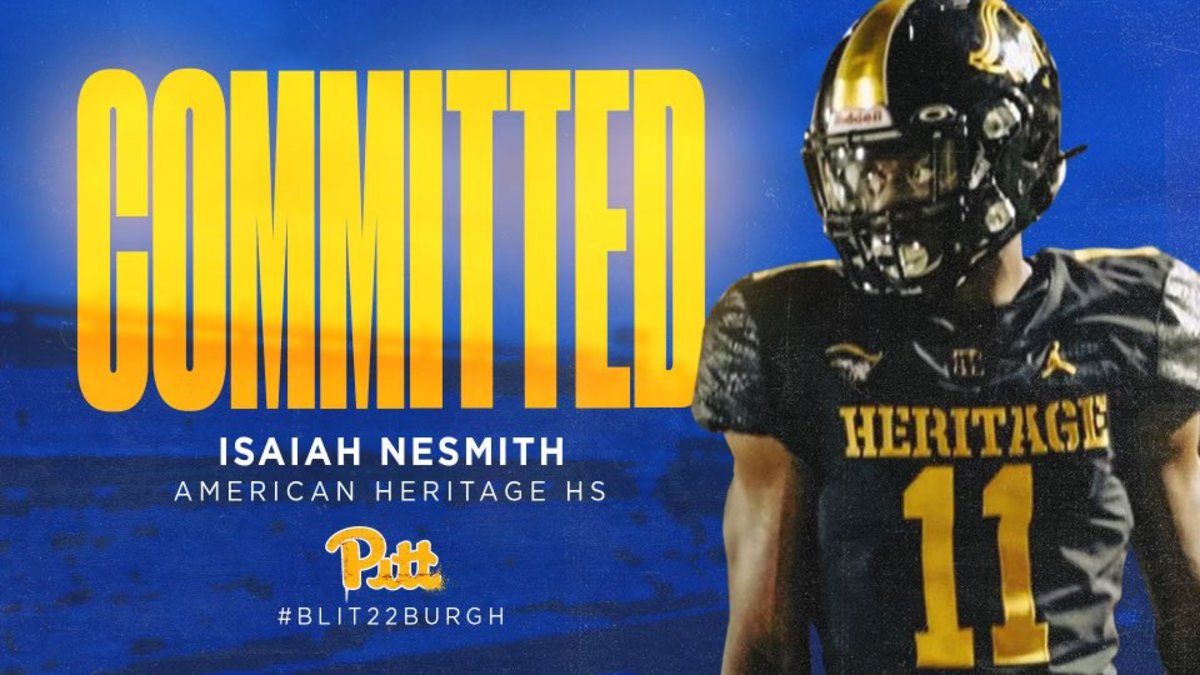 Pitt Panthers Add Walk-On Receiver Isaiah Nesmith - Sports Illustrated Pittsburgh Panthers News, Analysis and More - Vimarsana News