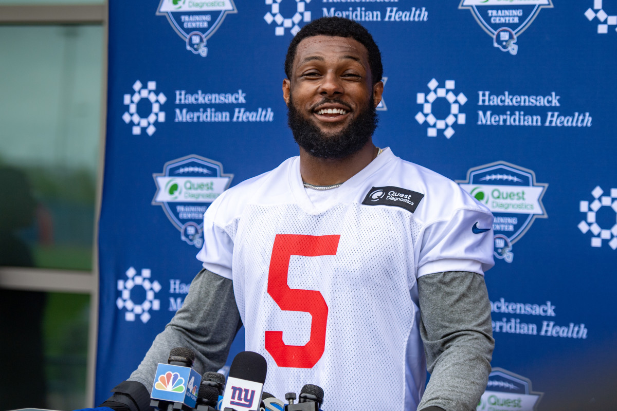 First Look: Defensive End Kayvon Thibodeaux Participates in New York ...