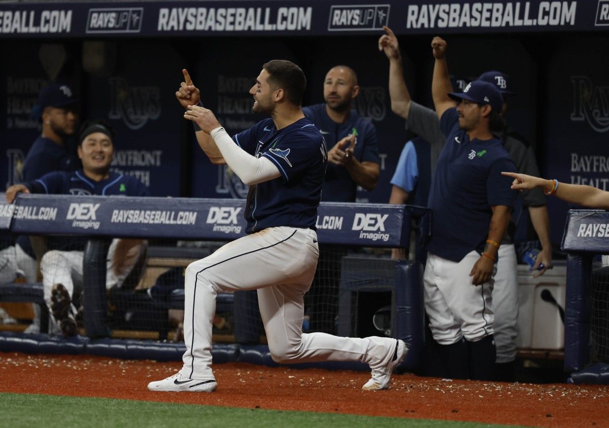 RaysKevinKiermaierCelebrate