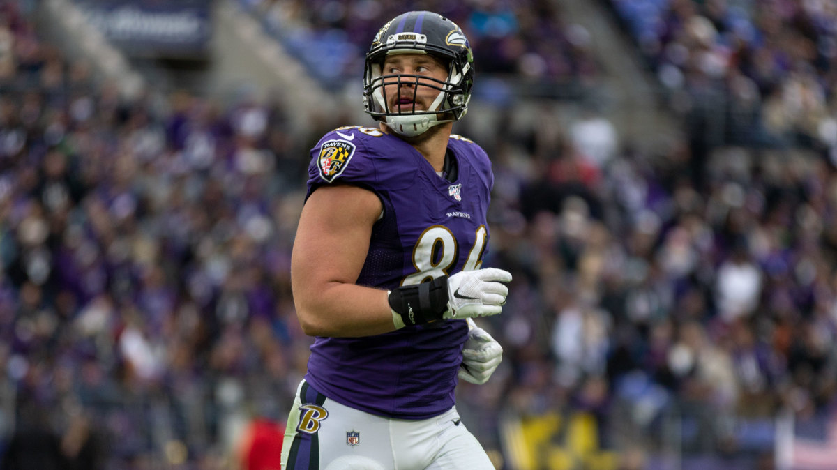 Ravens TE Nick Boyle restructured his contract.
