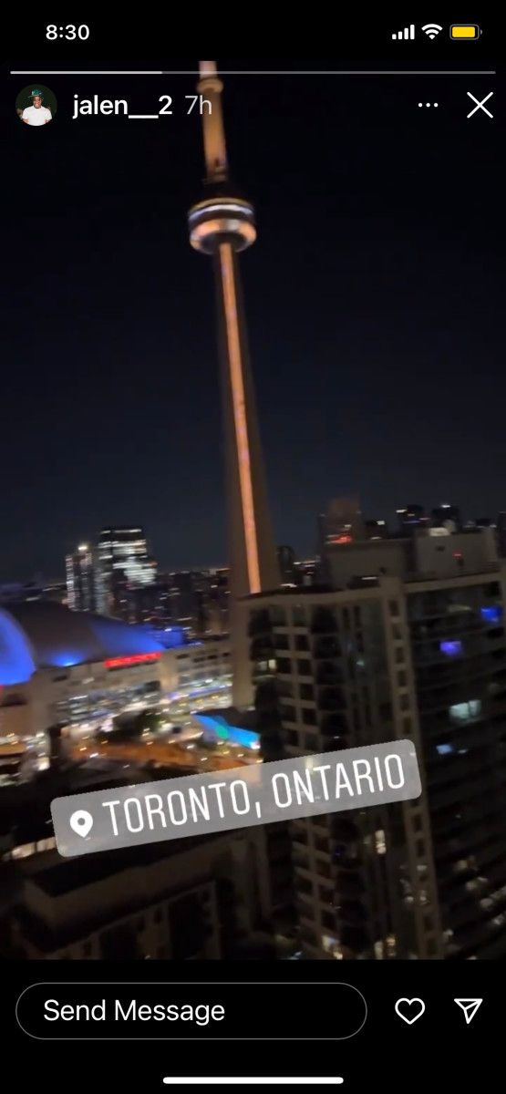 Jalen Harris' Instagram Story