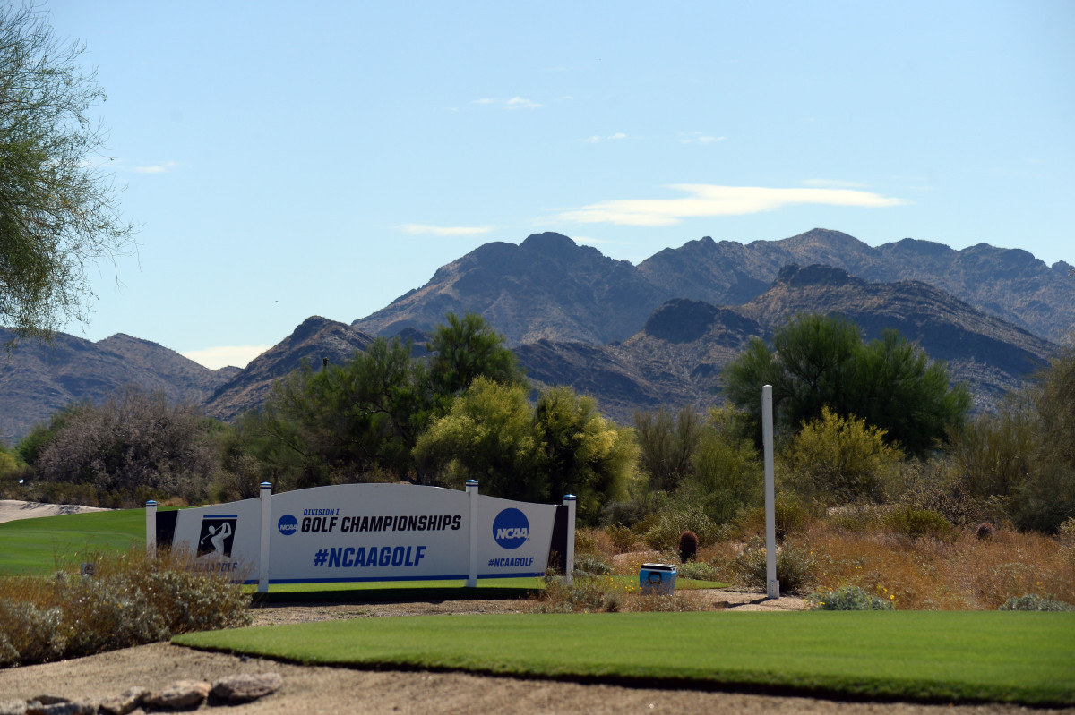 A general view of the ninth tee box during the NCAA Women's Golf Championship at Grayhawk Golf Club.