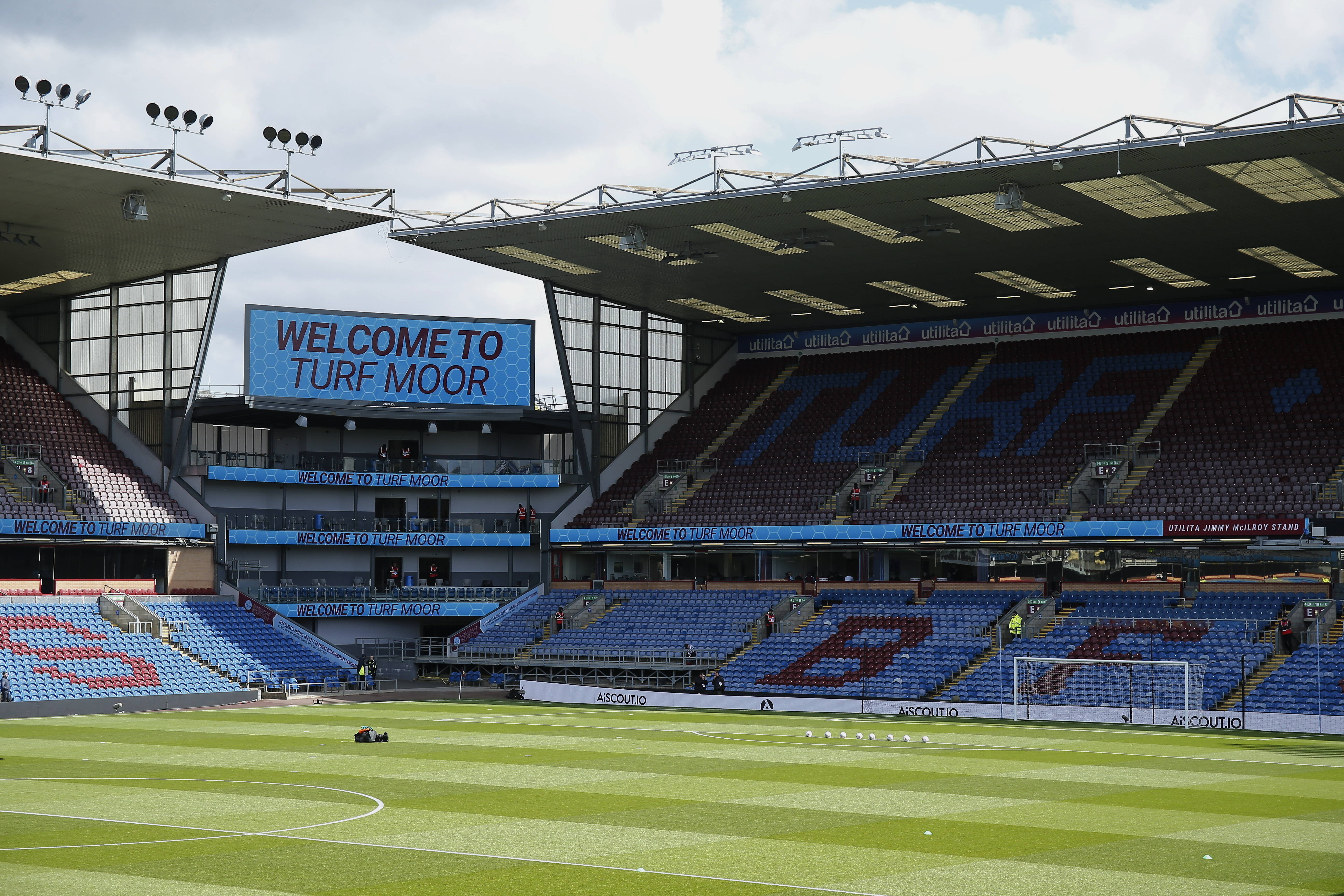 A general view of Turf Moor ahead of Burnley's Premier League game against Wolves in April 2022