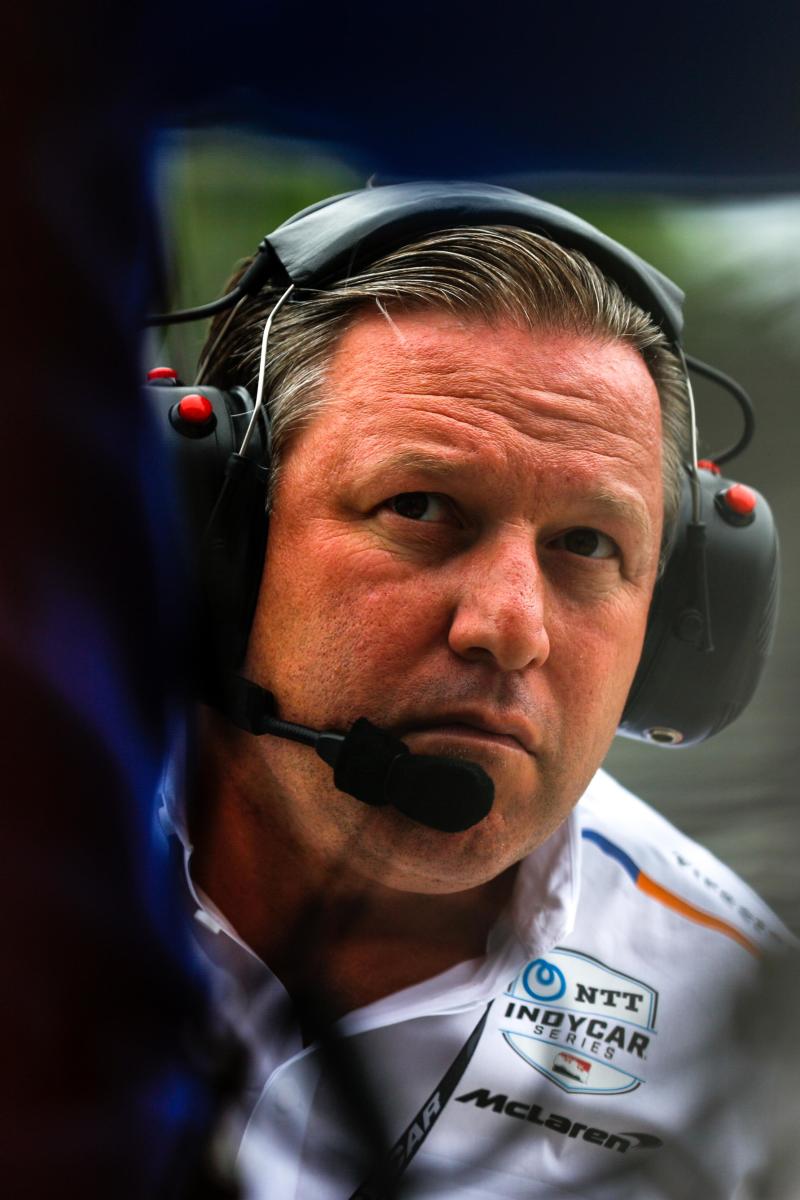 Zak Brown is determined to make his Arrow McLaren SP Racing team a powerhouse in IndyCar racing. Photo: Shawn Gritzmacher/IndyCar.