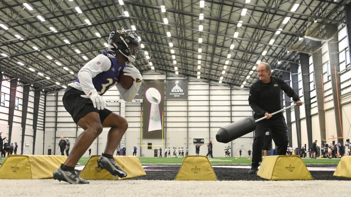 The Ravens rookies just participated in their first practice. 
