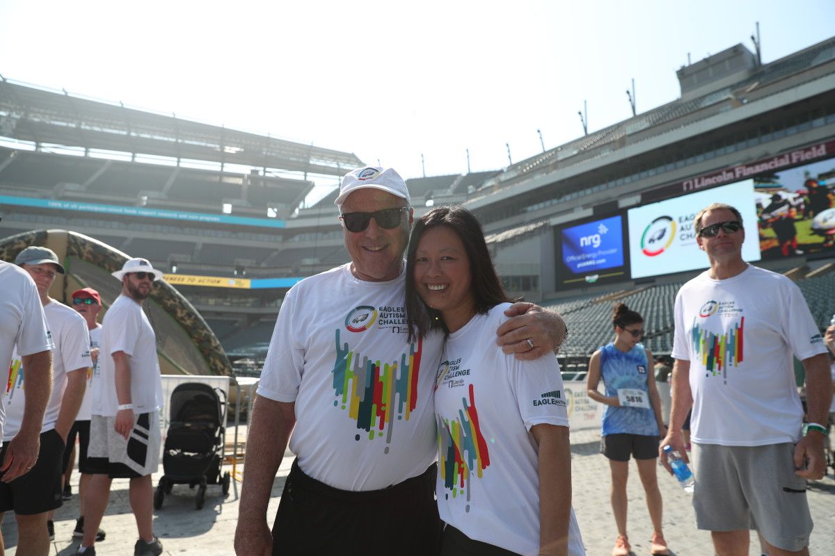 Eagles owner Jeffrey Lurie and wife Tina
