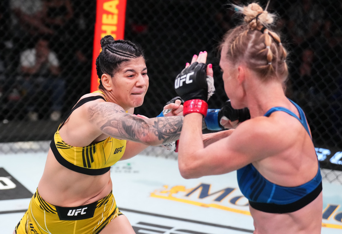Ketlen Vieira earned a split-decision victory against Holly Holm in Saturday's main event. 
