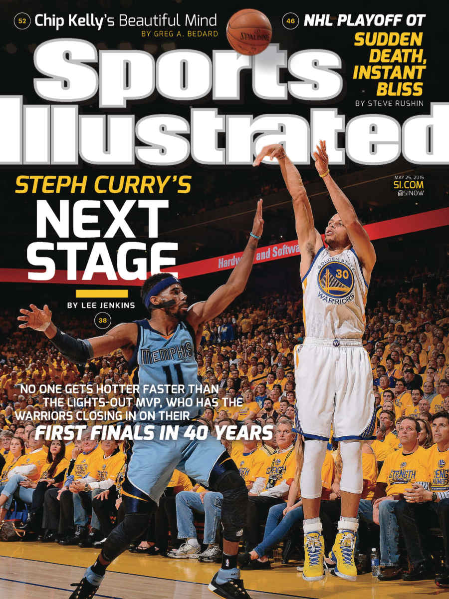 Stephen Curry on the cover of Sports Illustrated in 2015
