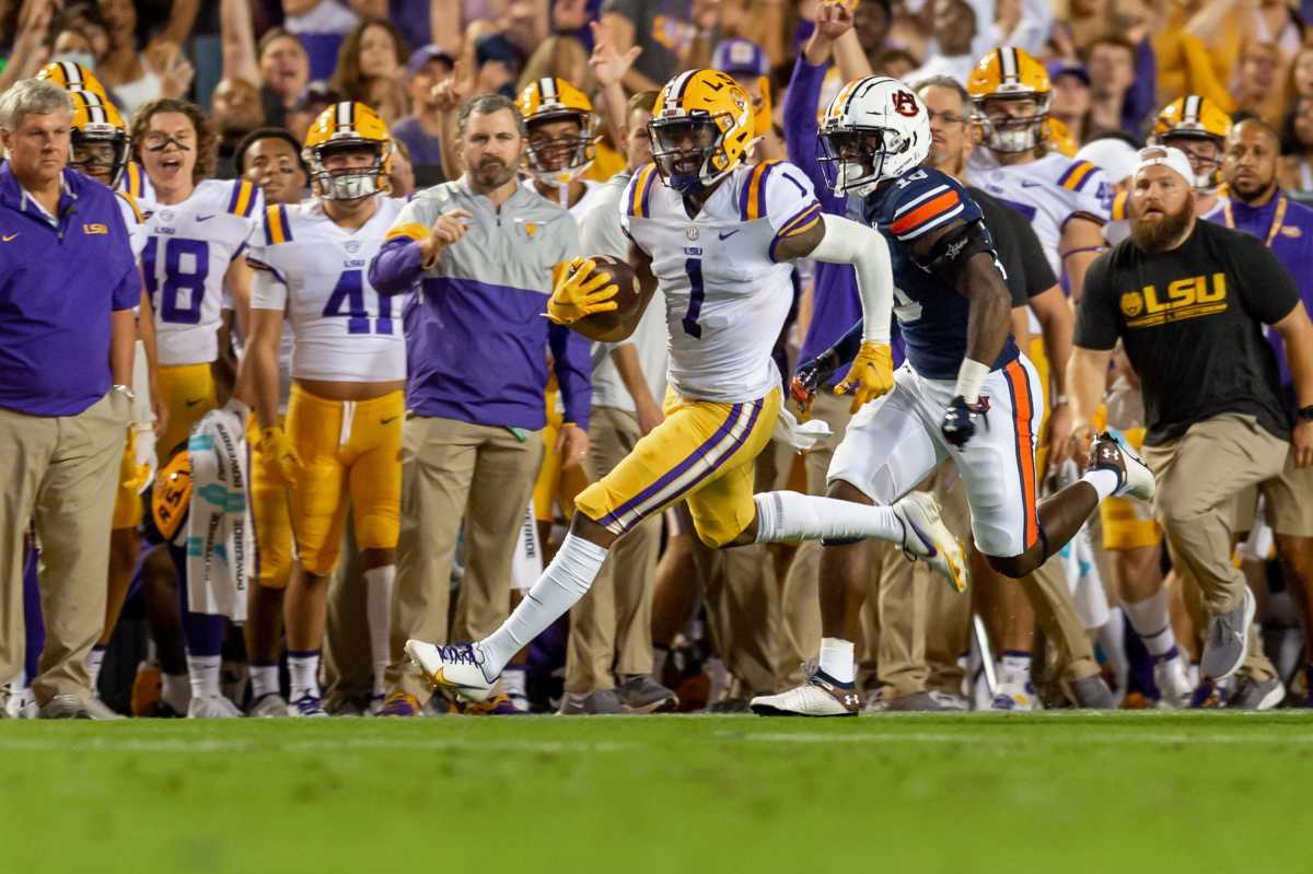 LSU's Kayshon Boutte can be an excellent weapon to complement Trevor Lawrence in his second year. 