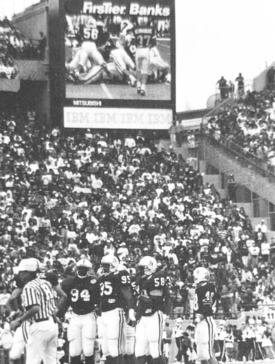 1994 first video boards Memorial Stadium