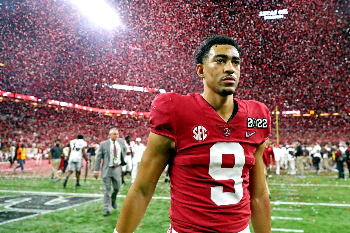 Alabama QB Bryce Young reacts to losing National Championship Game
