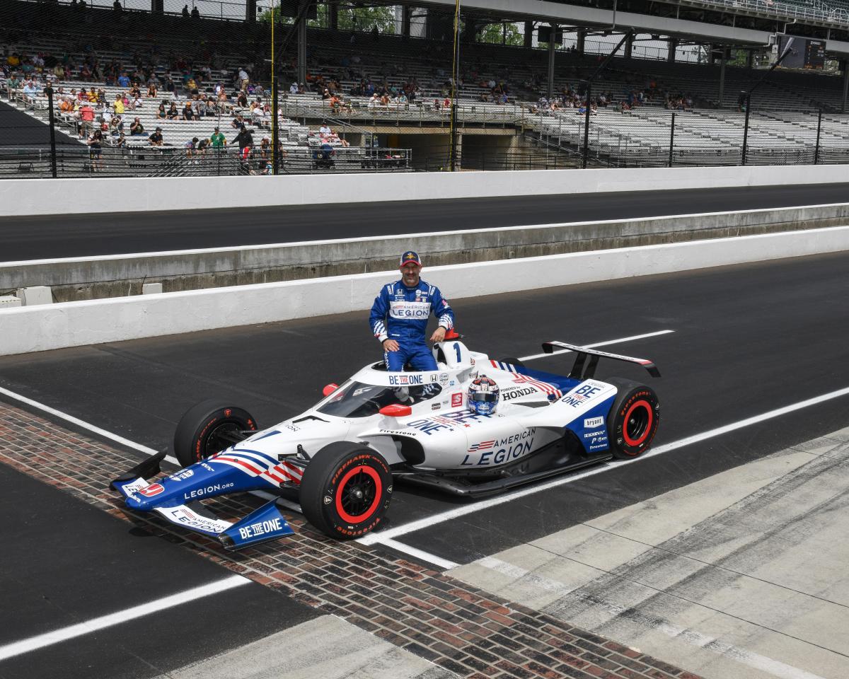Tony Kanaan after qualifying for the 2022 Indianapolis 500. Photo Credit: Penske Entertainment/John Cote