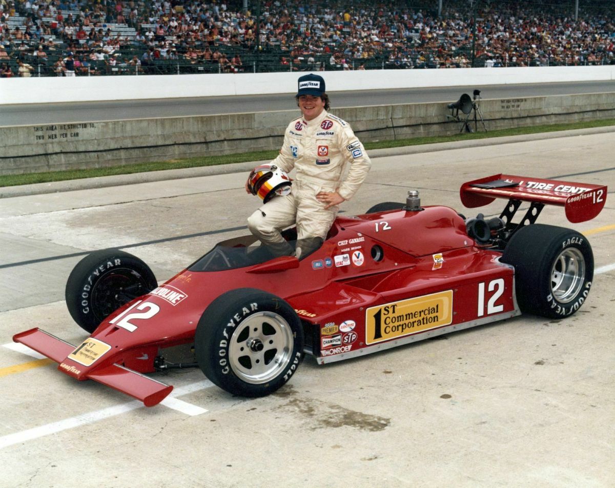 Chip Ganassi in the 1982 Indianapolis 500. Photo courtesy Indianapolis Motor Speedway archives