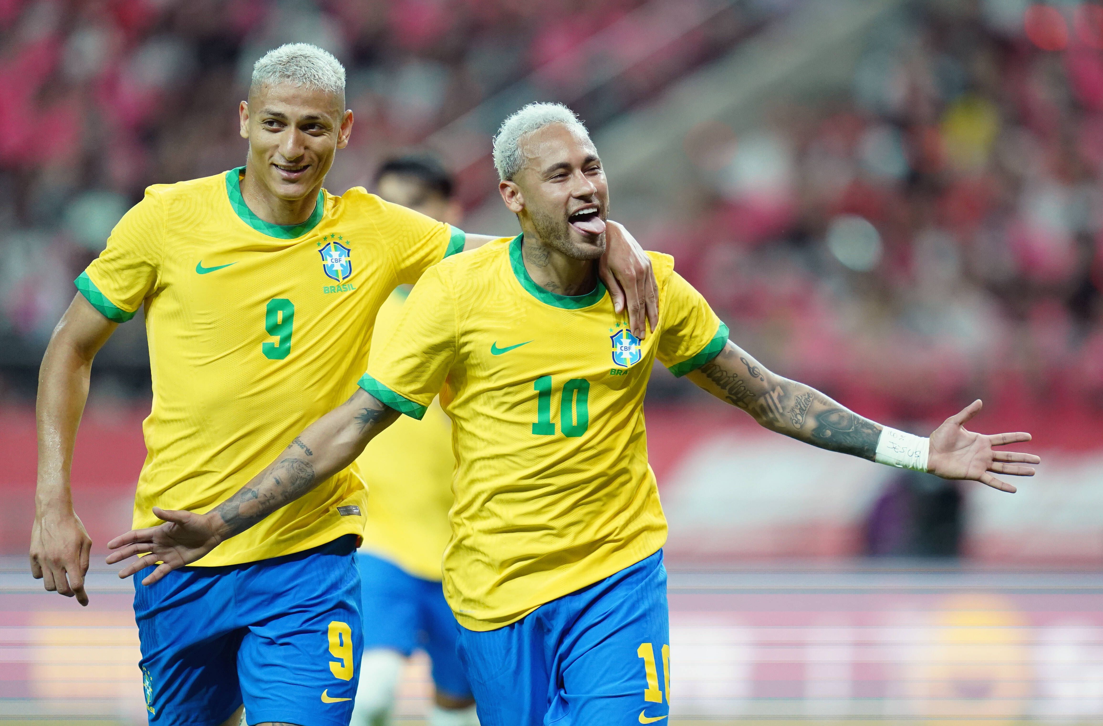Brazil's top scorers: Neymar 5 goals 
