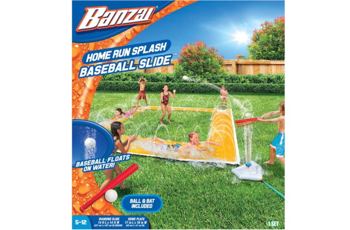 Home Run Splash Baseball Water Slide