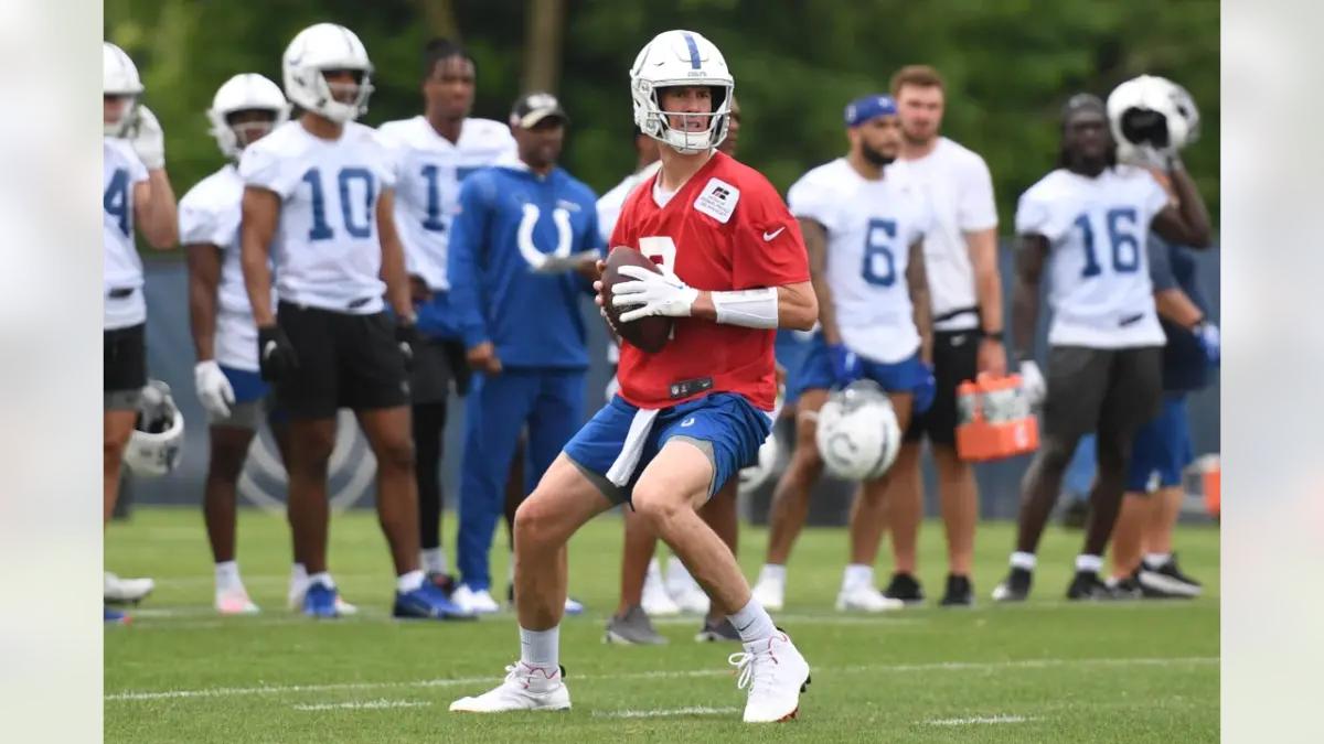 Colts quarterback Matt Ryan during Colts OTAs.