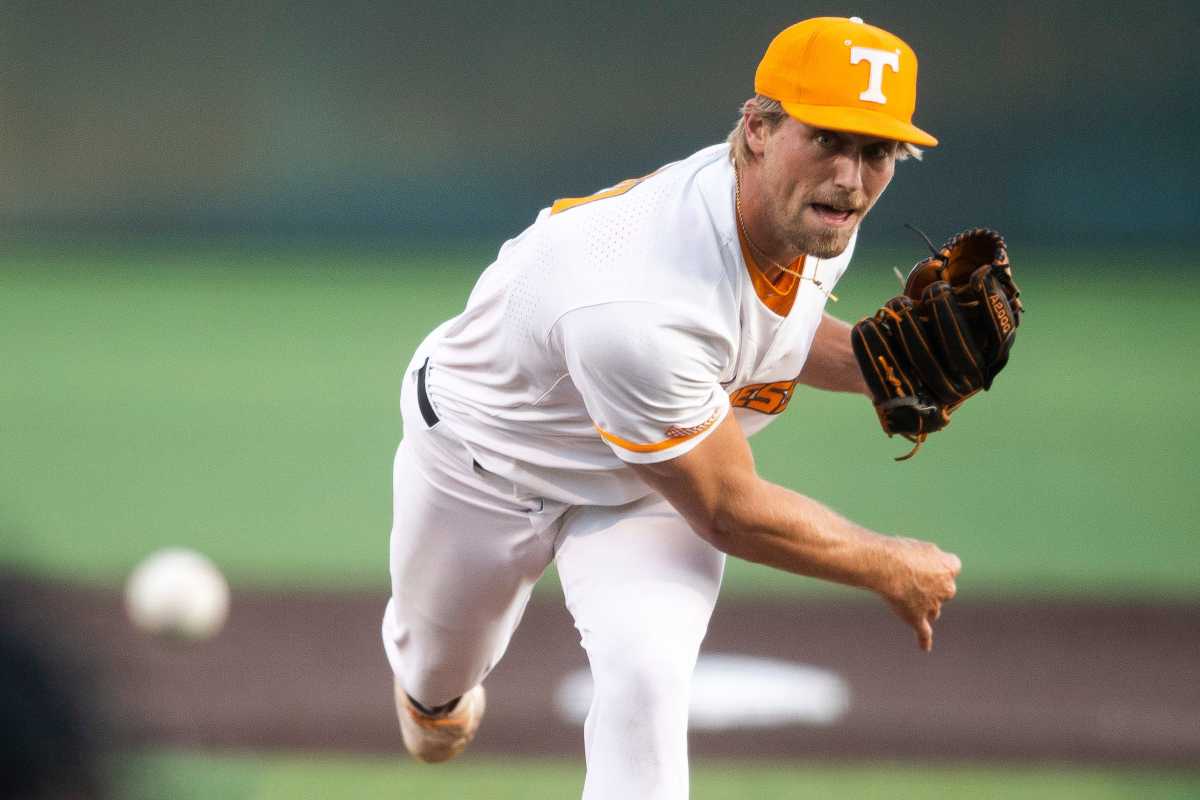 Tennessee's Ben Joyce (44) during the NCAA Baseball Tournament Knoxville Regional between the Tennessee Volunteers and Alabama State Hornets held at Lindsey Nelson Stadium on Friday, June 3, 2022