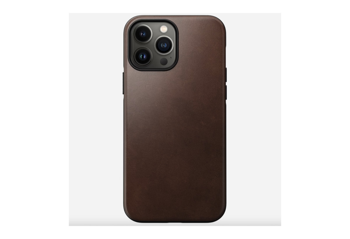 nomad modern leather iphone 13 pro case