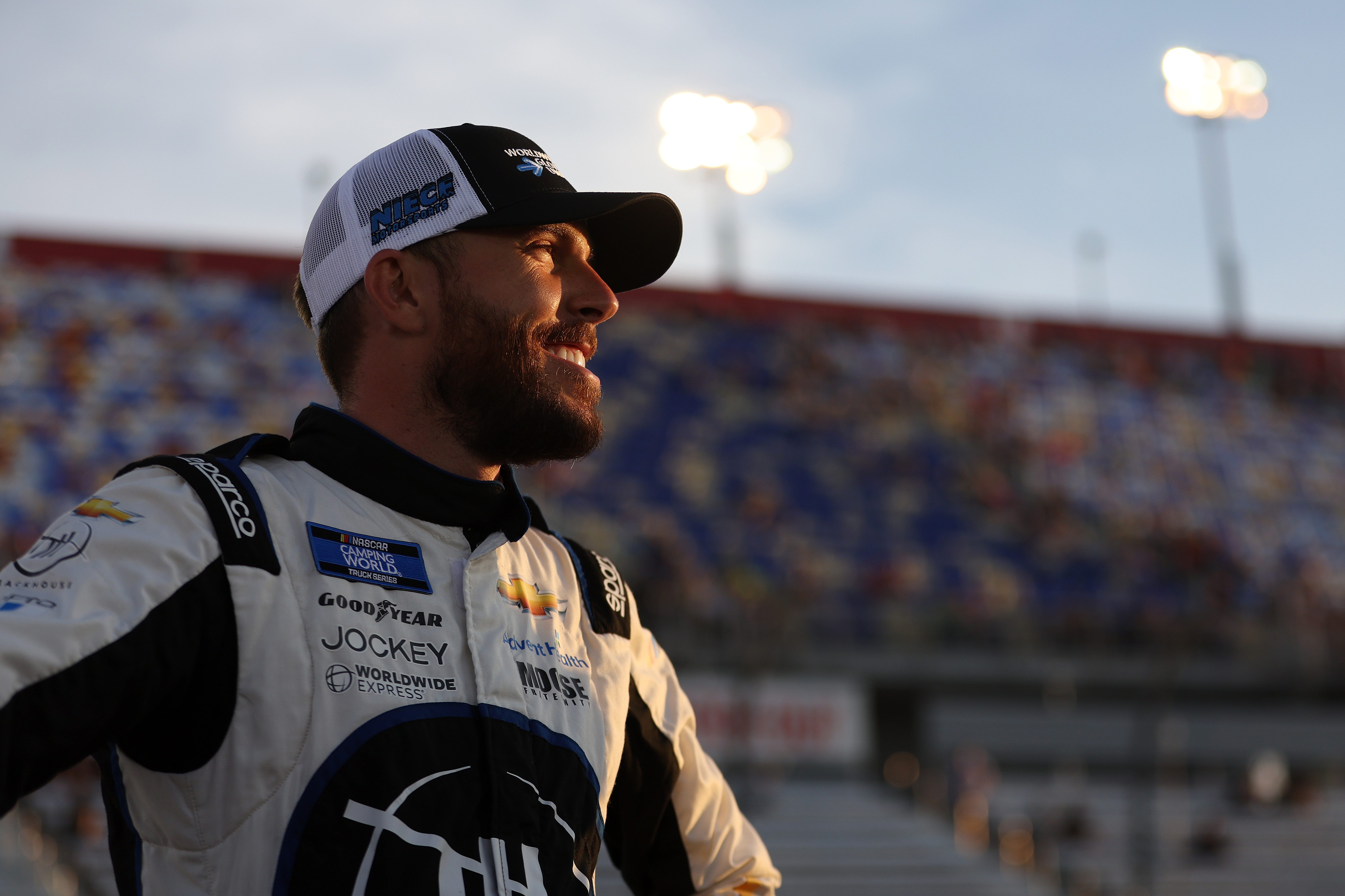Will Ross Chastain have a smile on his face after Sunday's cutoff race at the Roval at Charlotte? (Photo by James Gilbert/Getty Images)