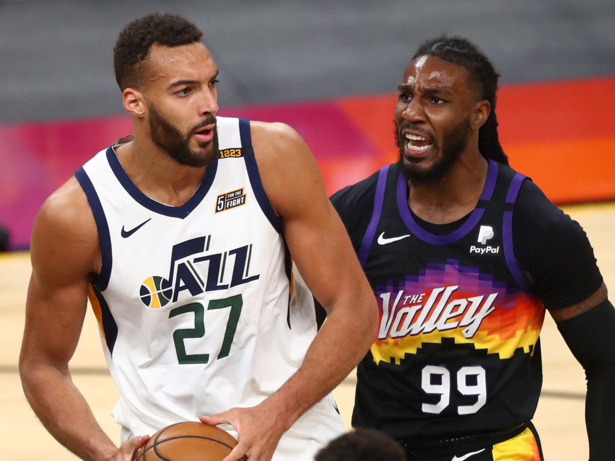 Rudy Gobert and Jae Crowder